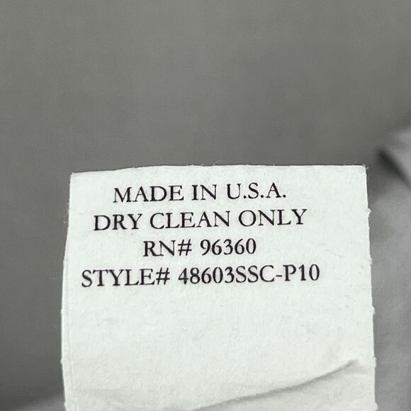 CHAIKEN PROFILE Top 0 XS Stretch Silk Satin Pleated Cap Sleeve Gray Silver USA - Picture 11 of 14